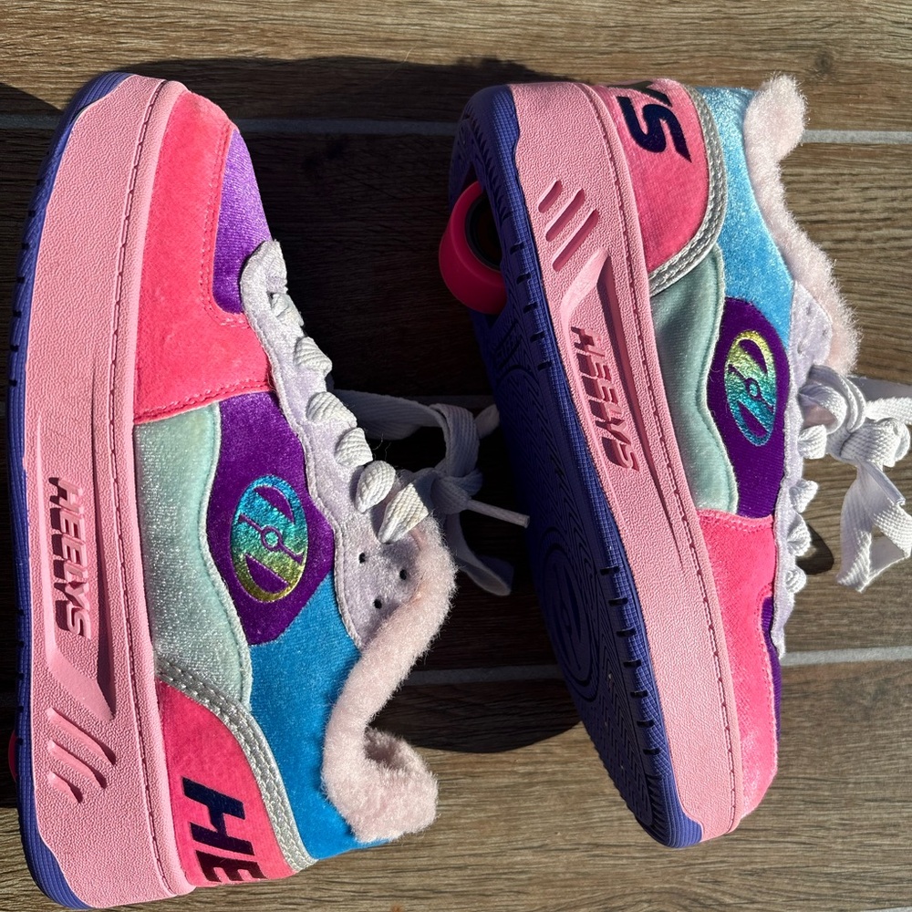Heelys Pink and Blue Roller Shoes